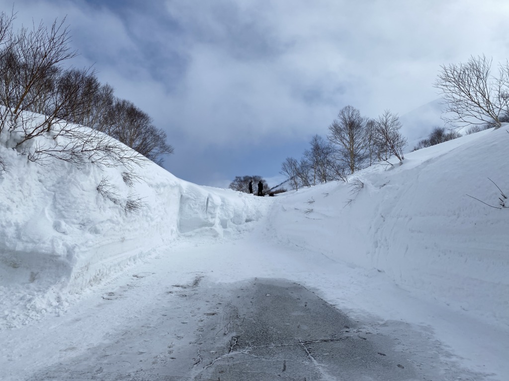 ニセコ イワオヌプリBC 五色温泉 除雪終了点