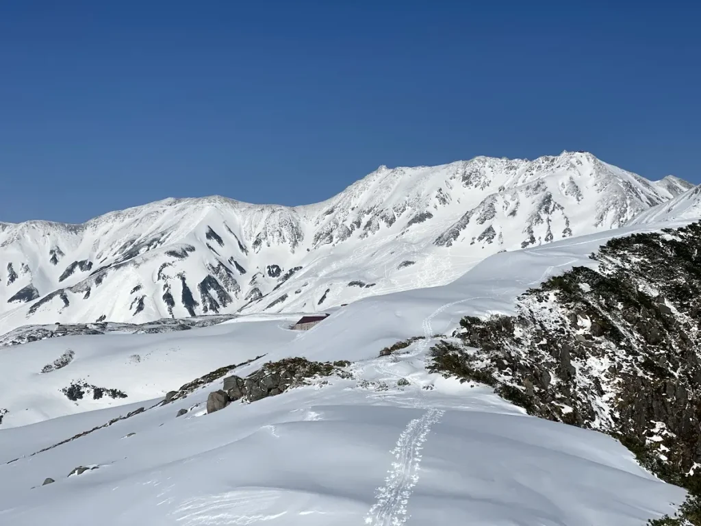 天狗山から見る立山