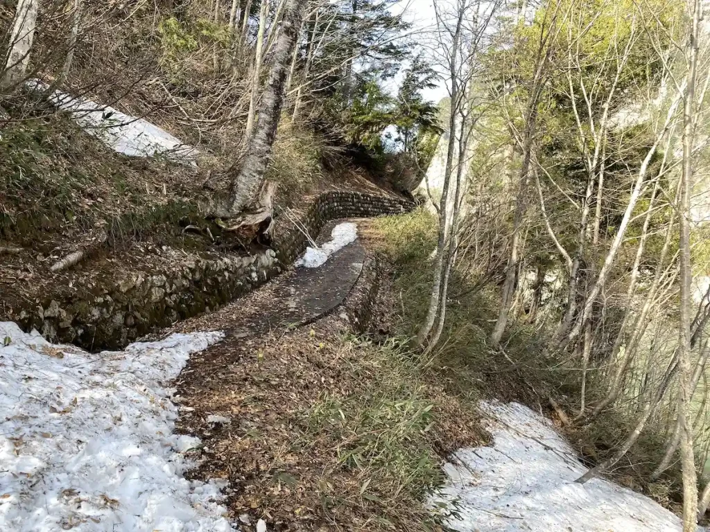 黒部湖 林道