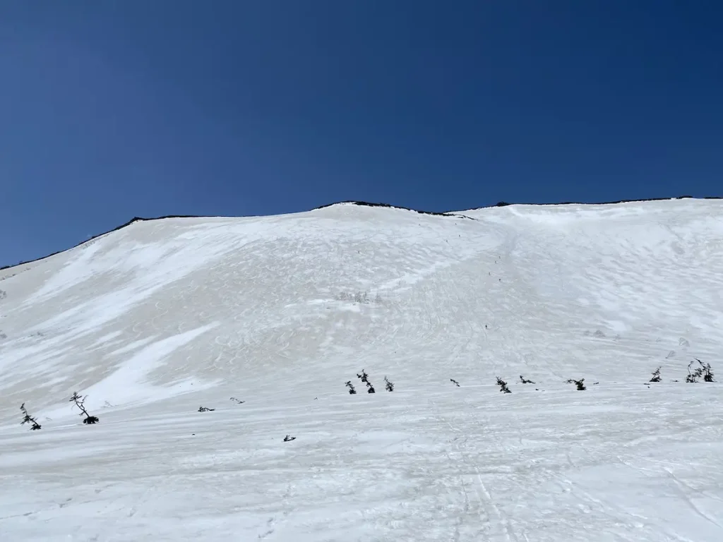 白馬乗鞍岳 南面の滑走ライン